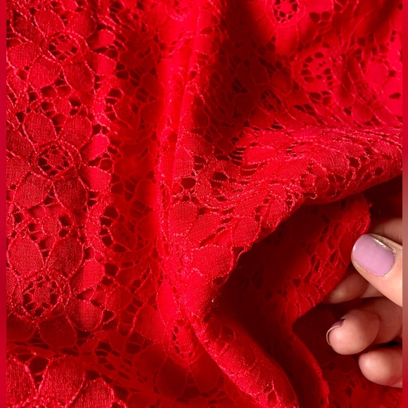 Red Summer Top size Large by Monteau Los Angeles - Picture 6 of 8